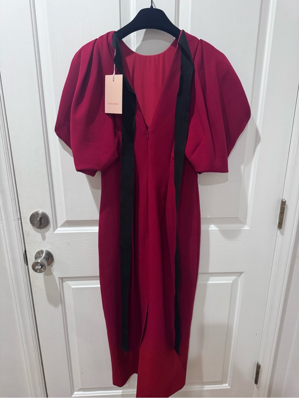 ROKSANDA- Calita crêpe  Puffed-sleeve midi dress
In red - Picture 4 of 6